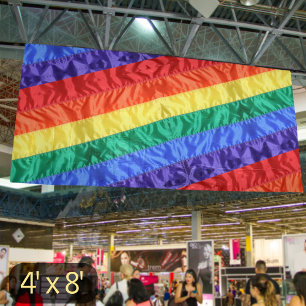 Rainbow flag gay pride rainbow stripes LGBT LGBTQ  Banner