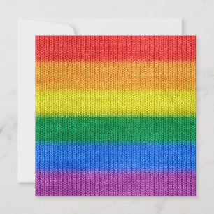 Rainbow Flag knitting Stripes seamless pattern