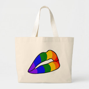 RAINBOW FLAG LARGE TOTE BAG