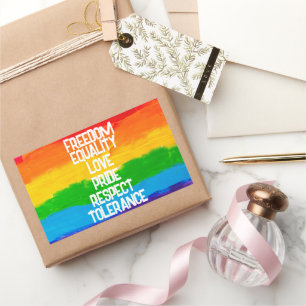 Rainbow Flag LGBT Pride Sticker – Square LGBTQ+