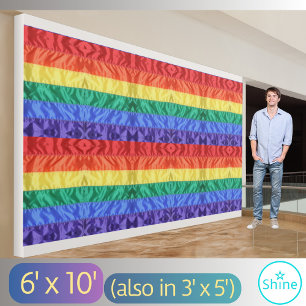 Rainbow flag LGBT rainbow stripes gay pride LGBTQ Banner