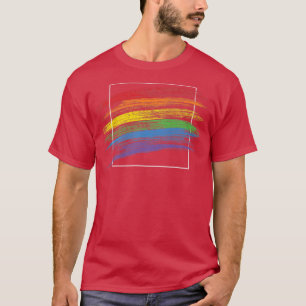 Rainbow Flag LGBTQ Ally Queer Lesbian LGBTQ Gay Pr T-Shirt
