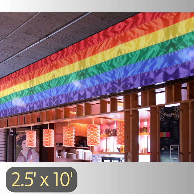 Rainbow flag LGBTQ LGBT gay pride rainbow stripes  Banner (Creator Uploaded)