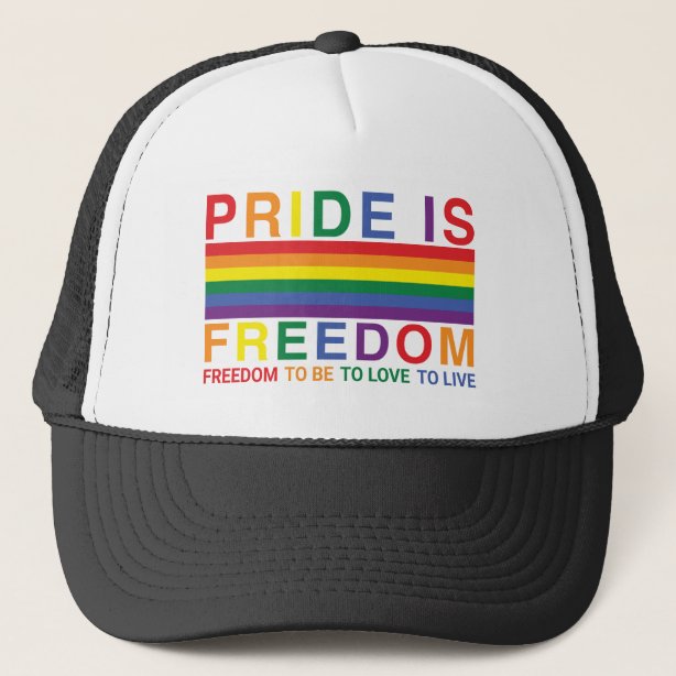 gay flag hat