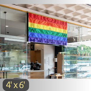 Rainbow flag LGBTQ rainbow stripes gay pride LGBT Banner