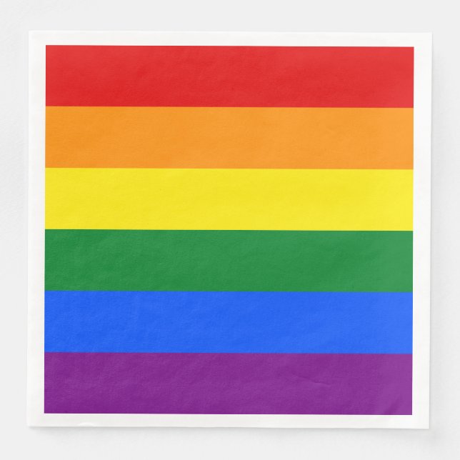 Rainbow Flag Napkin (Front)