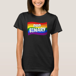 Rainbow Flag Nonbinary non-binary LGBT LGBTQ pride T-Shirt