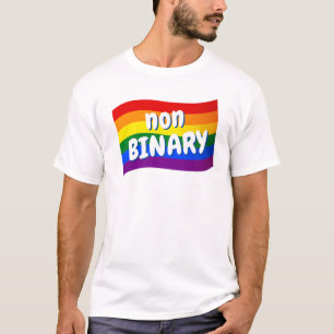 Rainbow Flag Nonbinary non-binary LGBT LGBTQ pride T-Shirt