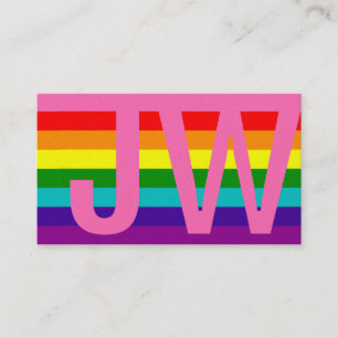 Rainbow Flag Original 8 Stripes LGBT Gay Pride Business Card