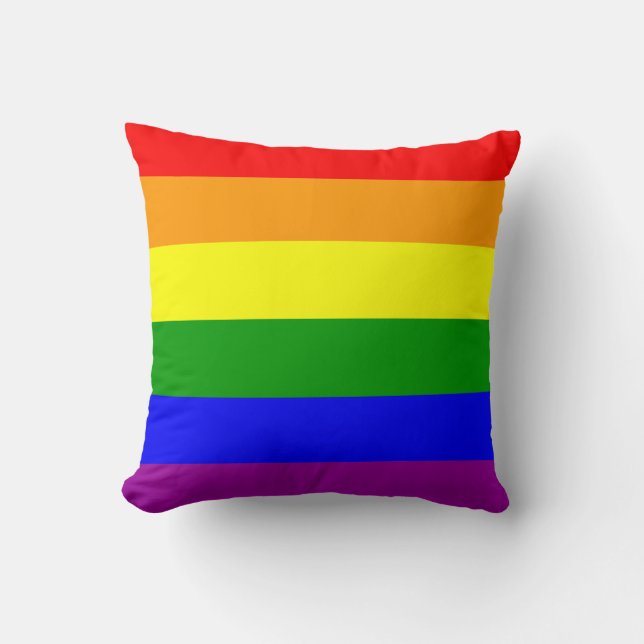 Rainbow Flag Pillow (Front)