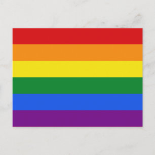 Rainbow Flag postcard