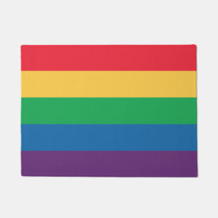 Rainbow Flag Pride Door Mat