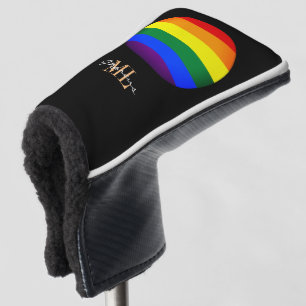 Rainbow Flag & Pride Golfing monogrammed / LGBT Golf Head Cover