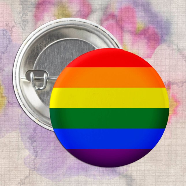 Rainbow Flag & Pride Rainbow / LGBT community 3 Cm Round Badge (Creator Uploaded)