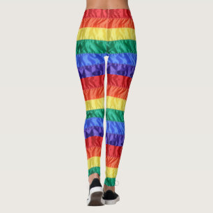Rainbow flag rainbow stripes gay pride LGBT LGBTQ Leggings