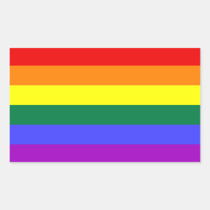 Rainbow Flag Rectangular Sticker