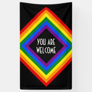 RAINBOW FLAG square frame + your ideas Banner