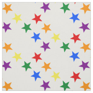 RAINBOW FLAG STARS + your ideas Fabric