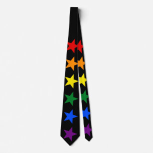 RAINBOW FLAG STARS + your ideas Tie