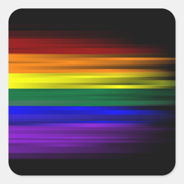 Rainbow Flag Sticker Sheet (Square) (Front)