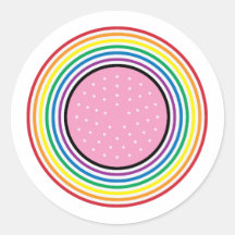 Rainbow Flag Sticker - USA Flag Inspired