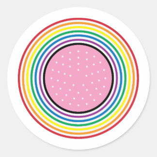 Rainbow Flag Sticker - USA Flag Inspired