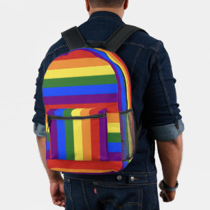 rainbow flag stripe backpack lgbtq
