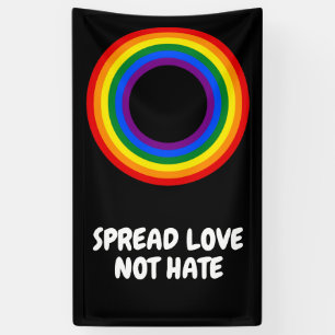 RAINBOW FLAG - STRIPES - LGBT colours Rings Banner