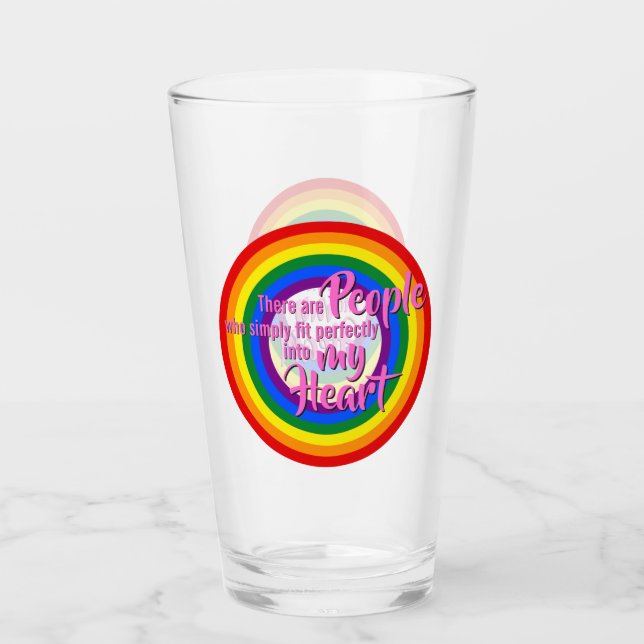 RAINBOW FLAG - STRIPES - LGBTQA+ GLASS (Front)