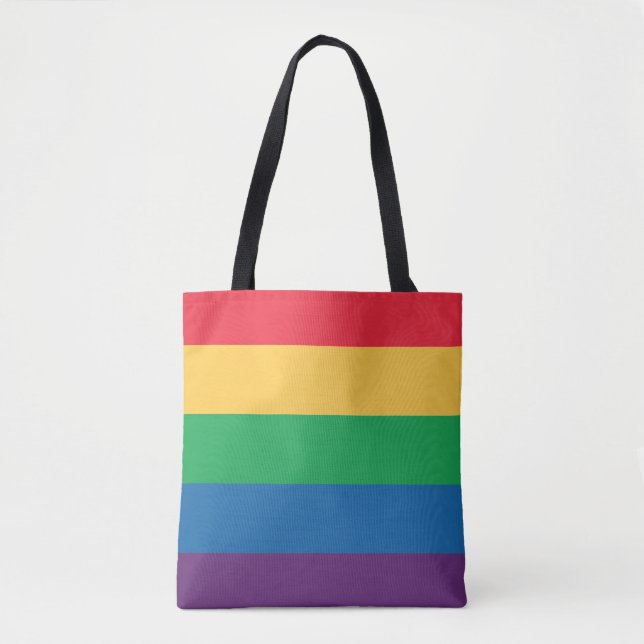 Rainbow Flag Tote Bag (Front)