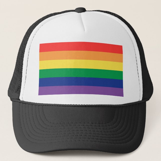 Rainbow Flag Trucker Hat (Front)
