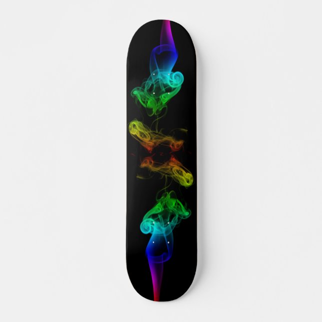 Rainbow Flame Skateboard (Front)