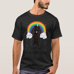 Rainbow Flat Coated Retriever Trust Me I'm A Unico T-Shirt