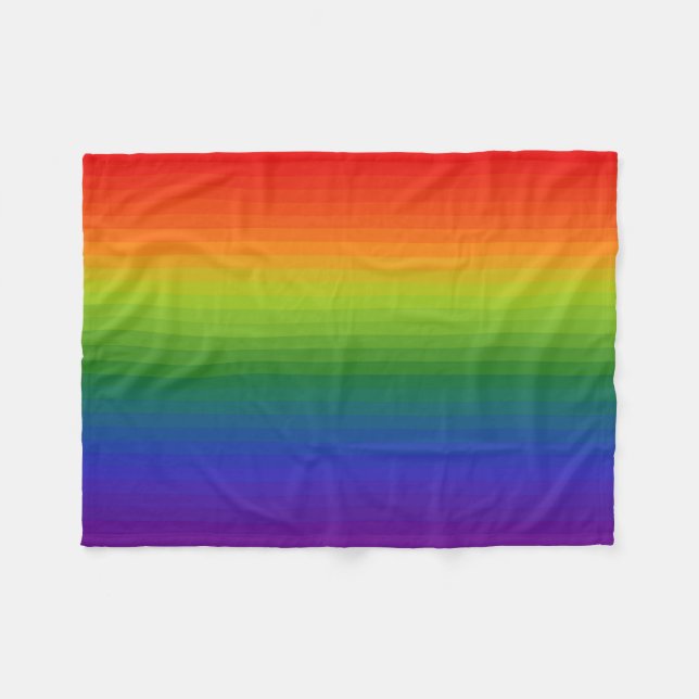 Rainbow Fleece Blanket (Front (Horizontal))