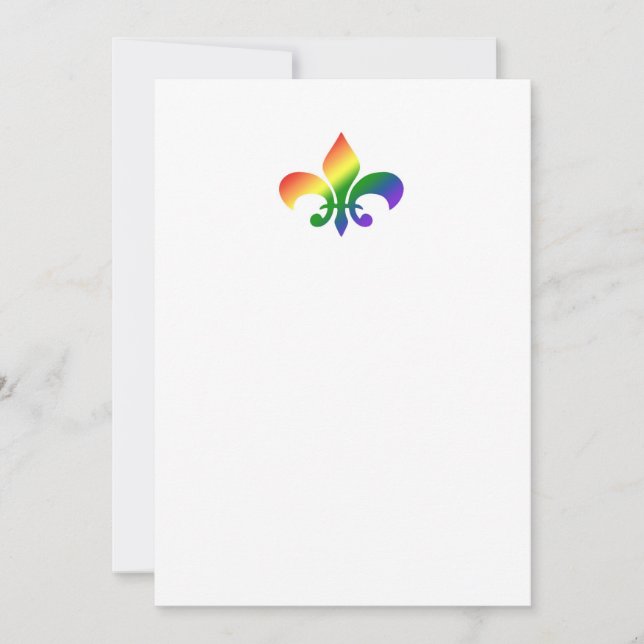 Rainbow Fleur de Lis (Front)
