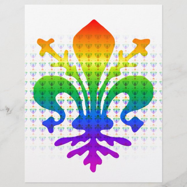 Rainbow Fleur-de-lis (Front)