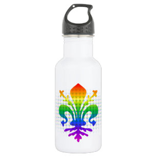 Rainbow Fleur-de-lis 532 Ml Water Bottle