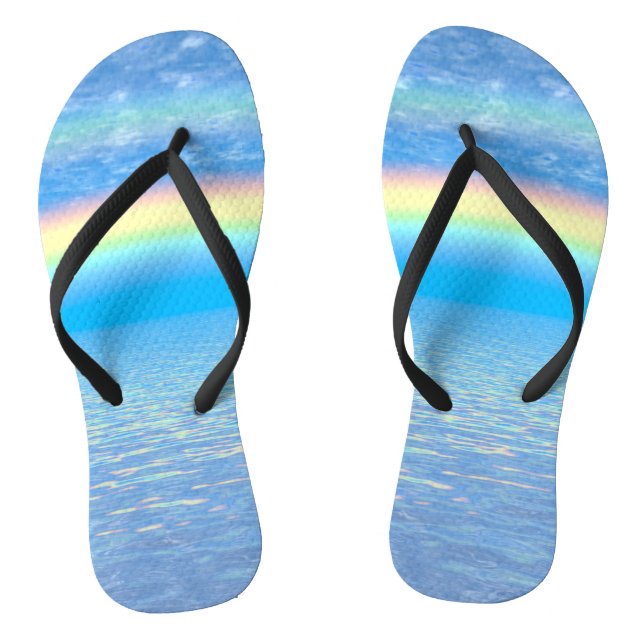 Rainbow Flip Flops (Footbed)
