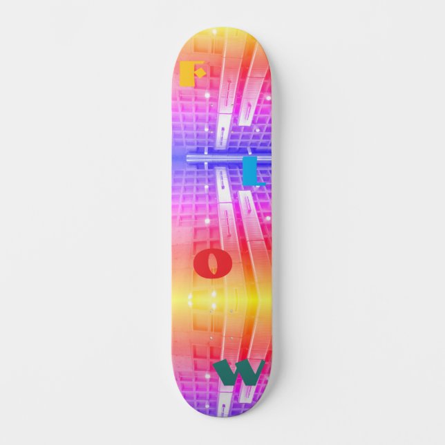 Rainbow Flow Skateboard (Front)