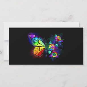 Rainbow flower butterfly