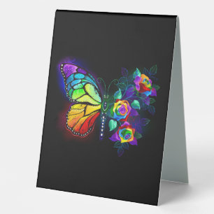 Rainbow flower butterfly