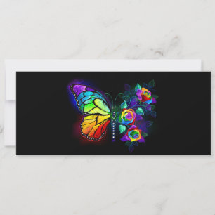 Rainbow flower butterfly