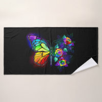 Rainbow flower butterfly