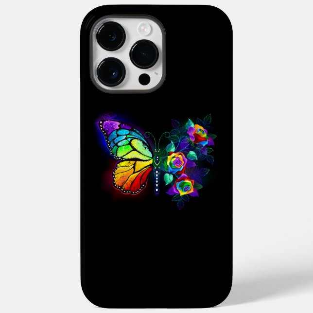 Rainbow flower butterfly Case-Mate iPhone case (Back)