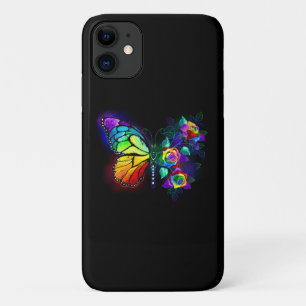 Rainbow flower butterfly iPhone 11 case