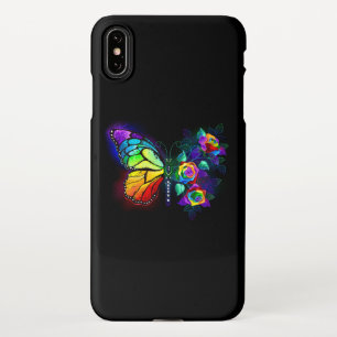 Rainbow flower butterfly iPhone XS max case
