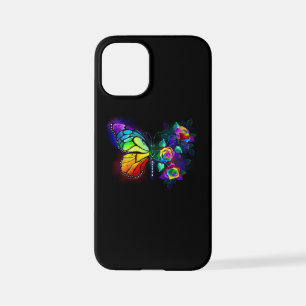Rainbow flower butterfly iPhone 12 mini case