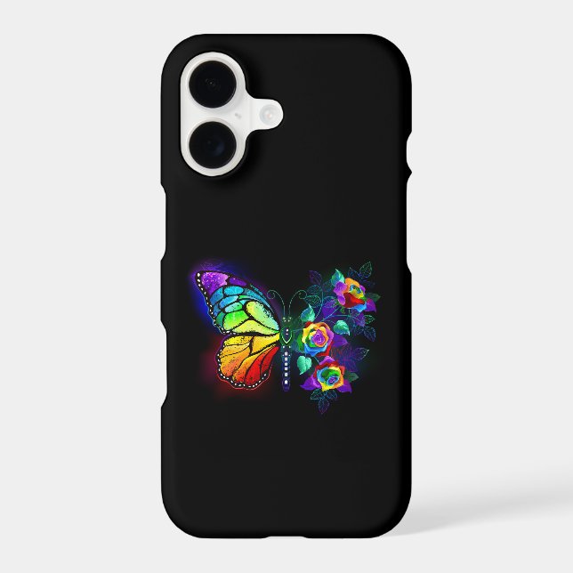 Rainbow flower butterfly samsung galaxy s21 ultra case (Back)