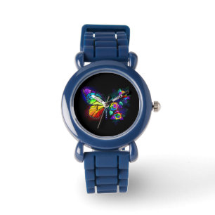 Rainbow flower butterfly watch