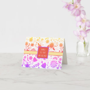 Rainbow Flower Fun Inspirivity Floral Custom Card